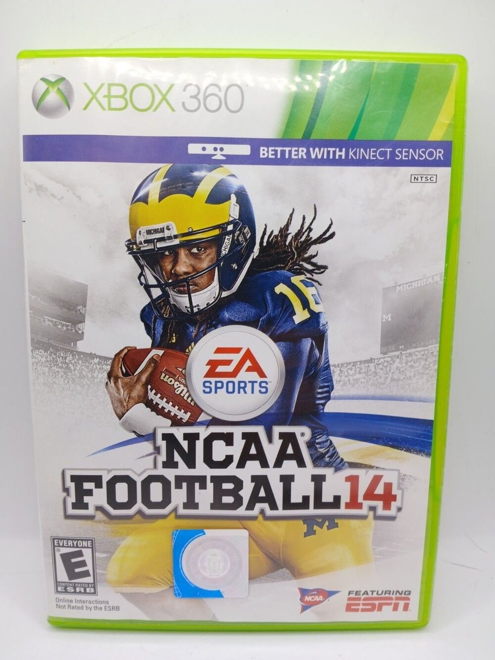NCAA Football 14 (Microsoft Xbox 360) Case Only - NO DISC OR MANUAL, ONLY INSERT